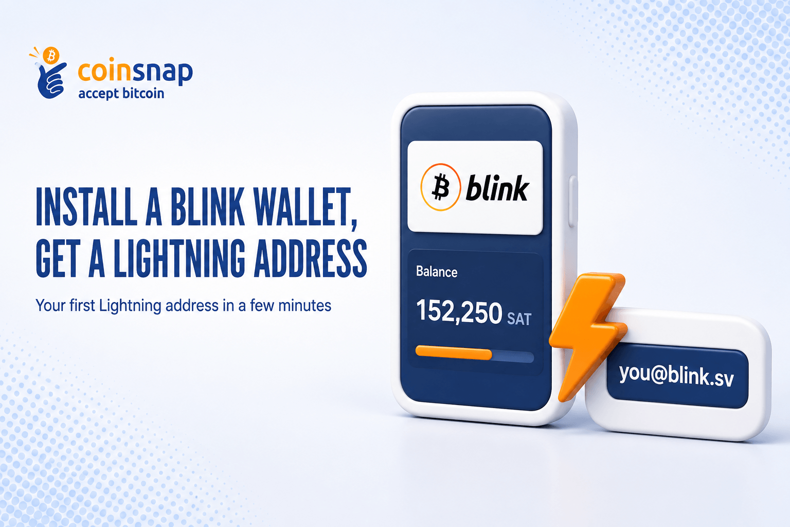 How to install a Blink wallet and get a Lightning address to accept Bitcoin