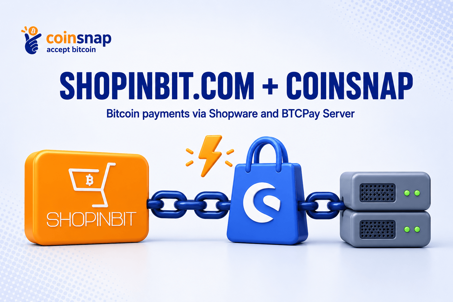 SHOPINBIT.com uses Coinsnap Plugin Shopware for BTCPay Server